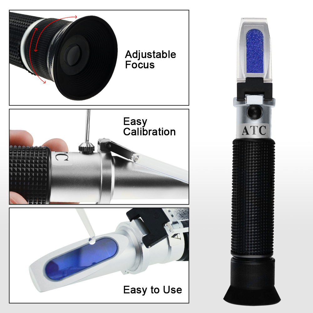 Aquarium Marine Salt - Professional Salinity Refractometer 0-100ppt Dual Scale