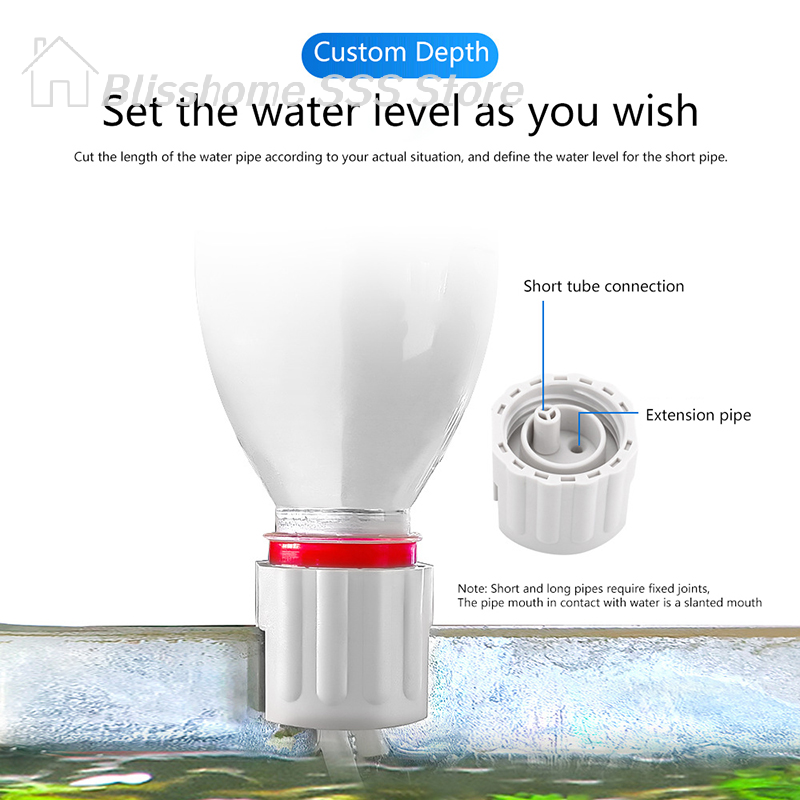 Aquarium Marine Filter - 【S】1 Set Wall Mounted Automatic Water