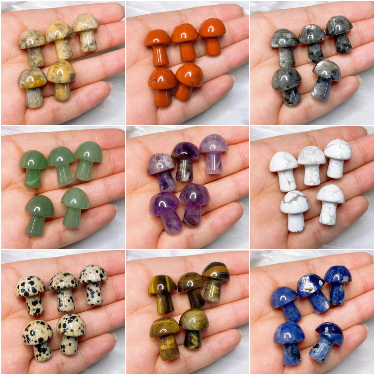Aquarium Marine Plants - Natural Crystal Mini Mushroom Gem Stone