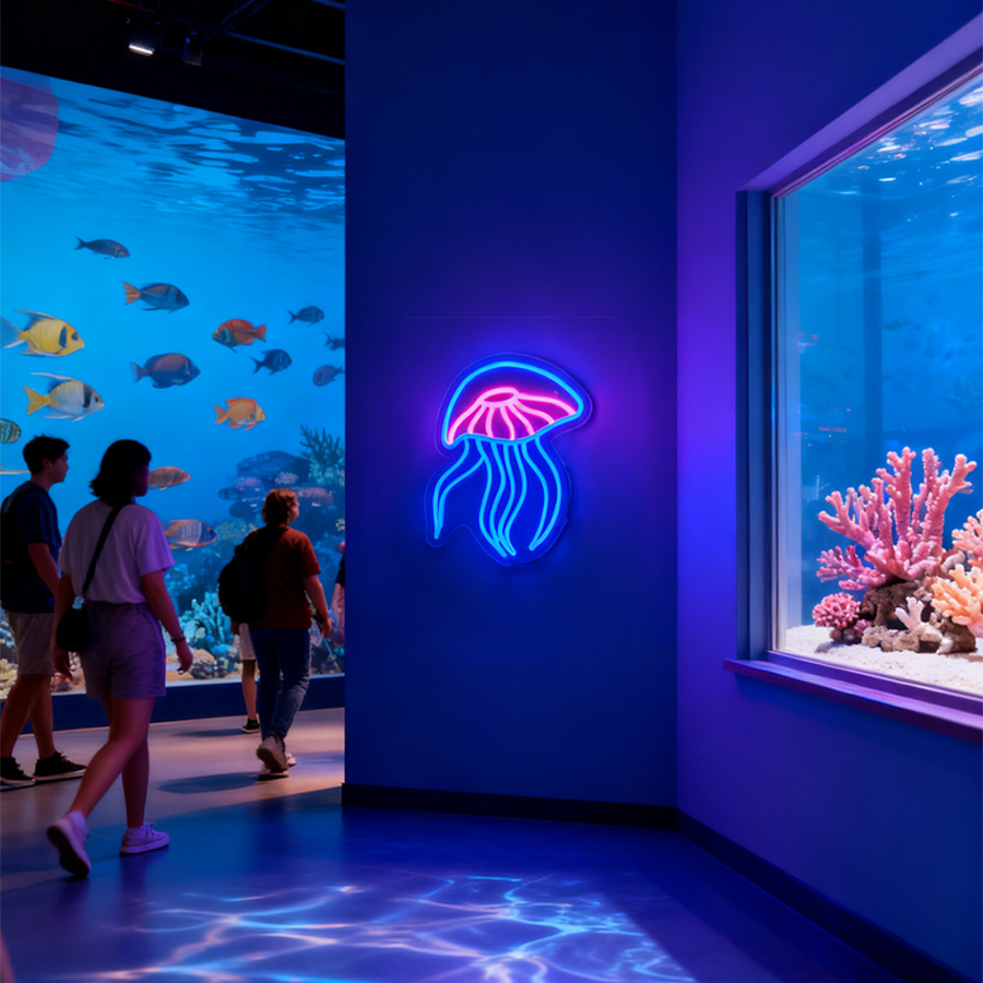 Jellyfish Led Neon Sign, Used  - Marine Aquarium Game recensie en prijs