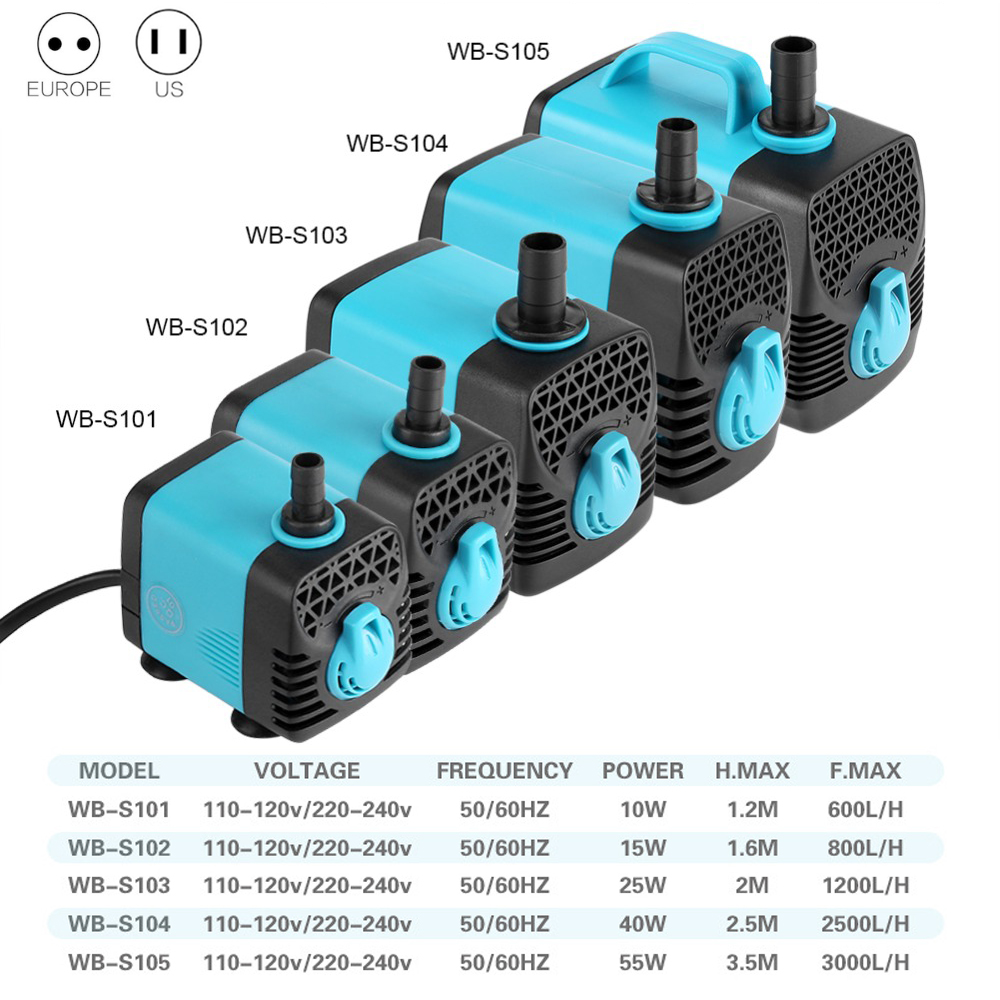 220V Ultra Quiet Submersible W - Aquarium Marine Filter recensie en prijs