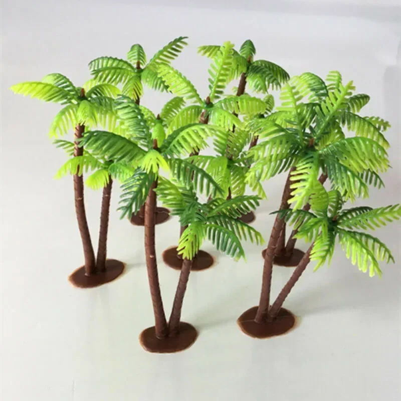 5Pcs Mini Plastic Coconut Palm - Aquarium Marine Plants recensie en prijs